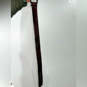 #23 Women’s Brown Reptile Dress Belt
